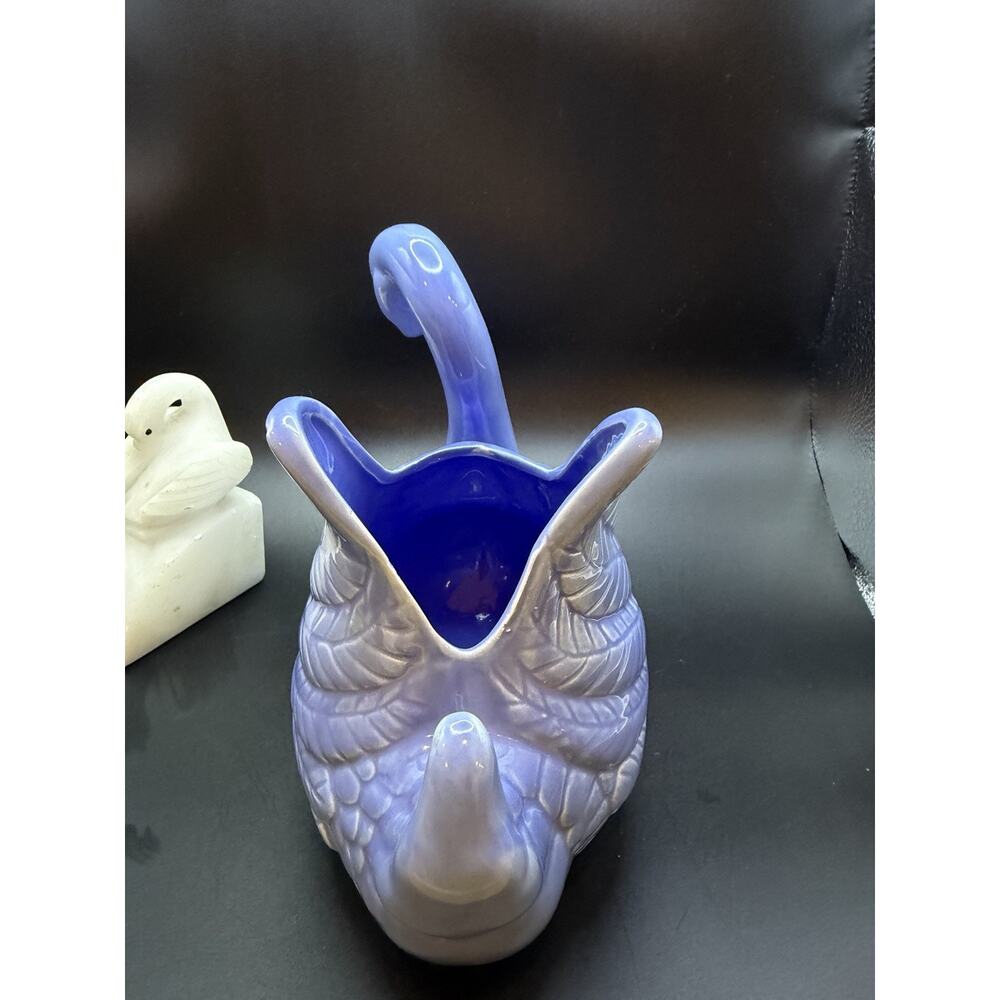 Vintage Swan Lot Ceramic Planter Swan Soap Dish Swan Bookend - Picture 10 of 16